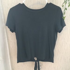 Blue/gray aerie tee